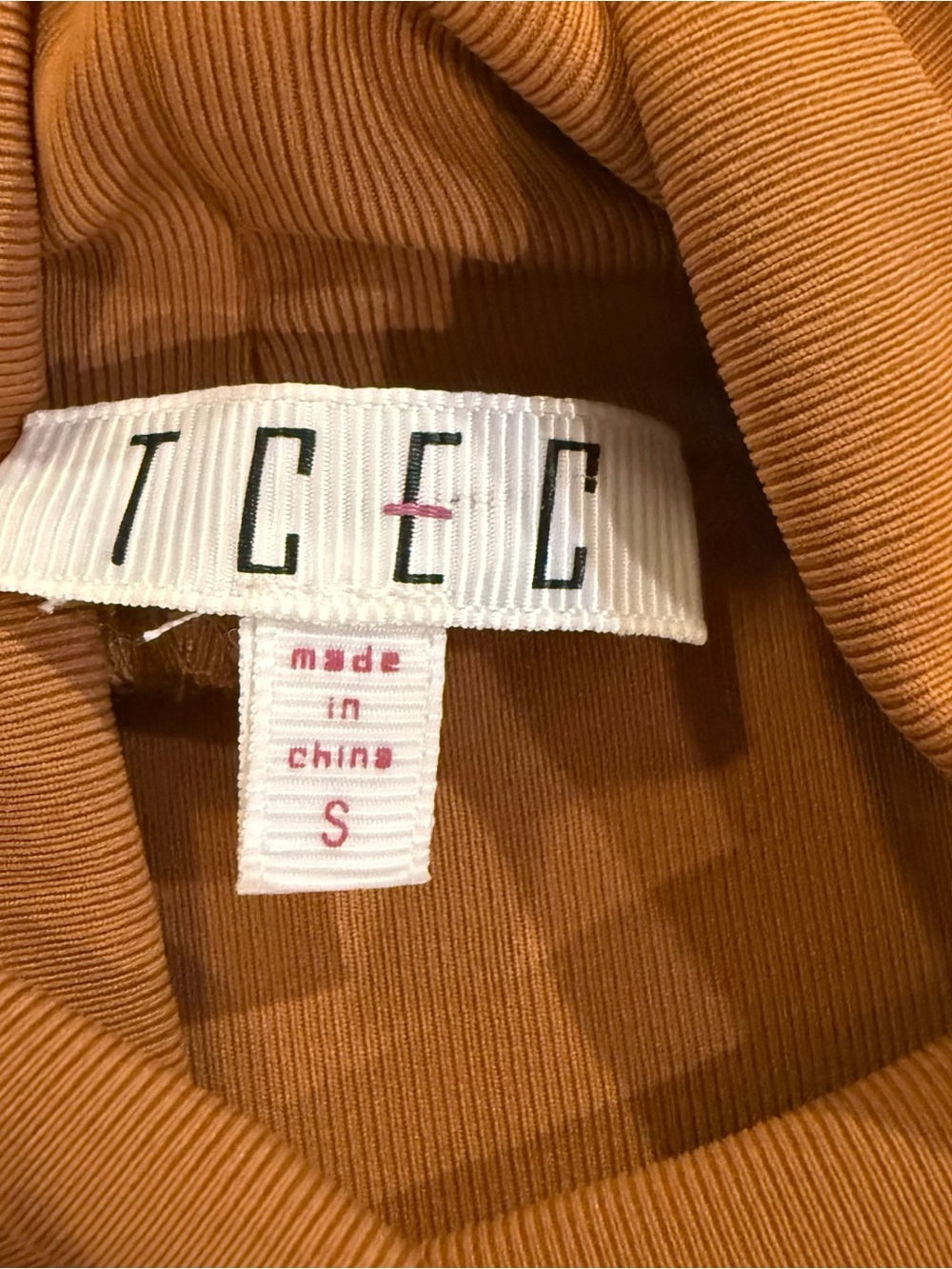 TCEC Sleeveless Mock Neck Bodysuit - Rust Brown - Picture 2 of 4